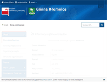 Tablet Screenshot of bip.klomnice.pl